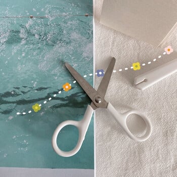 Simplicity Scissors Mini Creative Κορεάτικο λευκό μονόχρωμο ψαλίδι χαρτικής από ανοξείδωτο ατσάλι Μικρό υπέροχο φοιτητικό ψαλίδι