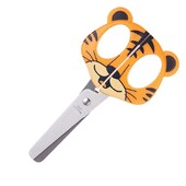 Animal drăguț din desene animate Mini foarfece de siguranță din oțel inoxidabil pentru copii, elev, instrument de tăiat hârtie, rechizite de birou, cadou de papetărie