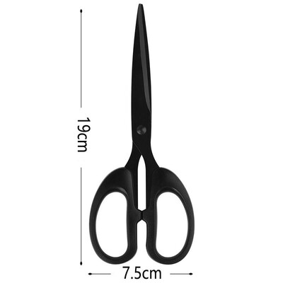 Ножици с черно острие Шивашки ножици Устойчиви на ръжда Остри шевни ножици 19/16/14/12,5 cm Бродерия Кухненски нож Режещ инструмент Режещ инструмент