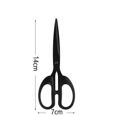 Ножици с черно острие Шивашки ножици Устойчиви на ръжда Остри шевни ножици 19/16/14/12,5 cm Бродерия Кухненски нож Режещ инструмент Режещ инструмент