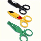 1 buc. foarfece de siguranță din plastic pentru desene animate, foarfece pentru artizanat manual, foarfece drăguțe în formă de desene animate