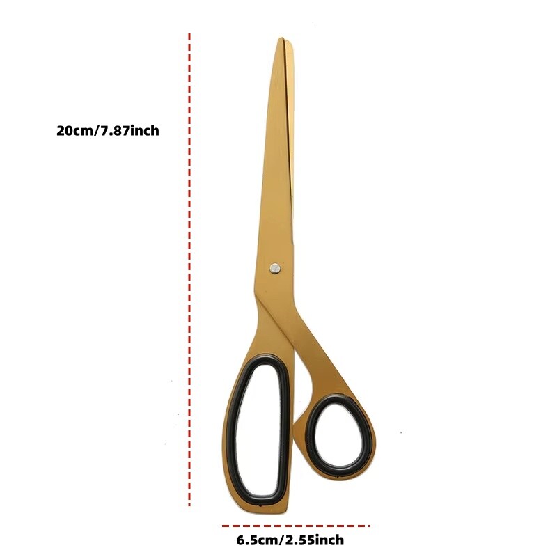 1 компютър прости ножици от неръждаема стомана със златна асиметрия в скандинавски стил, рязане на хартия, инструменти „направи си сам“, художествено училище, офис консумативи