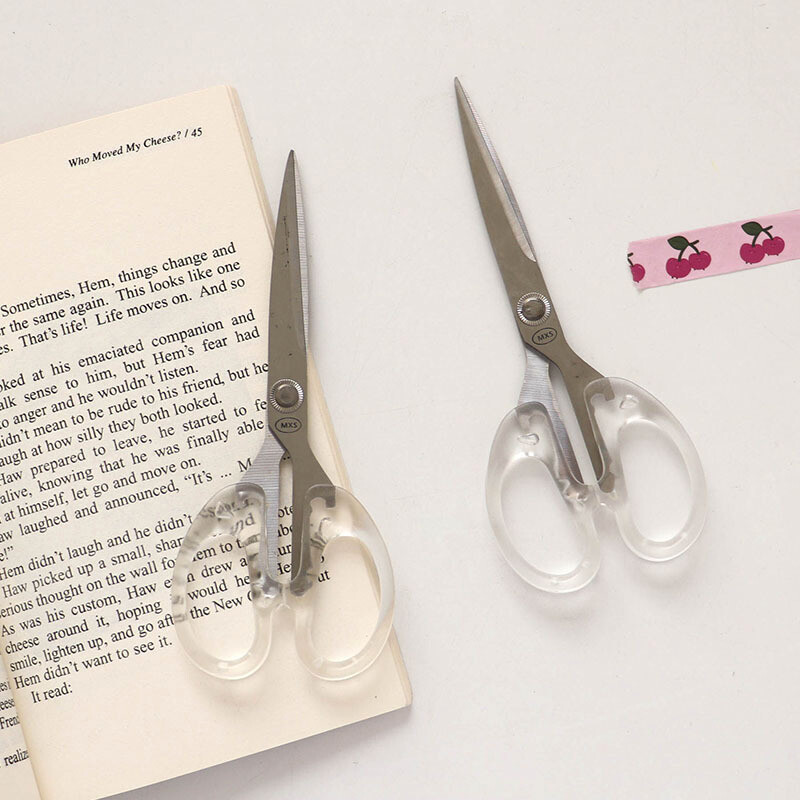 Lihtsus, läbipaistev käepide, kirjatarbed käärid Kodusisustus kaunite kunstide jaoks Pehme sisekujundus ajakirjade lõikeriistad kontoritarbed