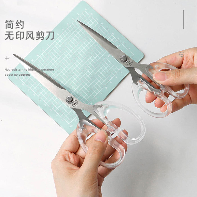 Lihtsus, läbipaistev käepide, kirjatarbed käärid Kodusisustus kaunite kunstide jaoks Pehme sisekujundus ajakirjade lõikeriistad kontoritarbed