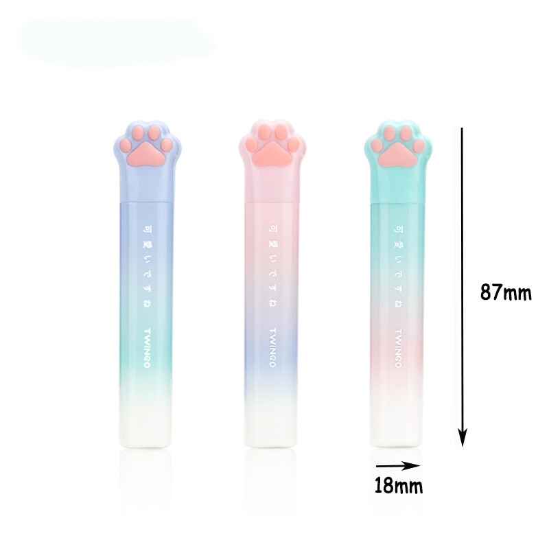 Mr. Paper 3 stil labe de pisică gradient mini foarfece culoare bomboane decupaje de hârtie portabil foarfece papetărie drăguță