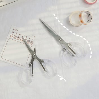 3 Προδιαγραφές Ins Transparent Frosted Scissors Creative Student Desk Supplies Κόφτης χαρτιού πολλαπλών χρήσεων