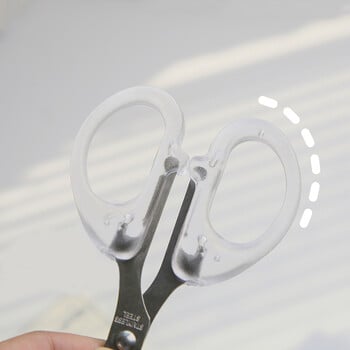 3 Προδιαγραφές Ins Transparent Frosted Scissors Creative Student Desk Supplies Κόφτης χαρτιού πολλαπλών χρήσεων