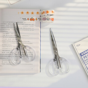 3 Προδιαγραφές Ins Transparent Frosted Scissors Creative Student Desk Supplies Κόφτης χαρτιού πολλαπλών χρήσεων