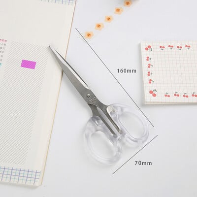 3 Specificații Ins Foarfece mate transparente Materiale creative pentru birou pentru studenți Cutter multifuncțional pentru hârtie