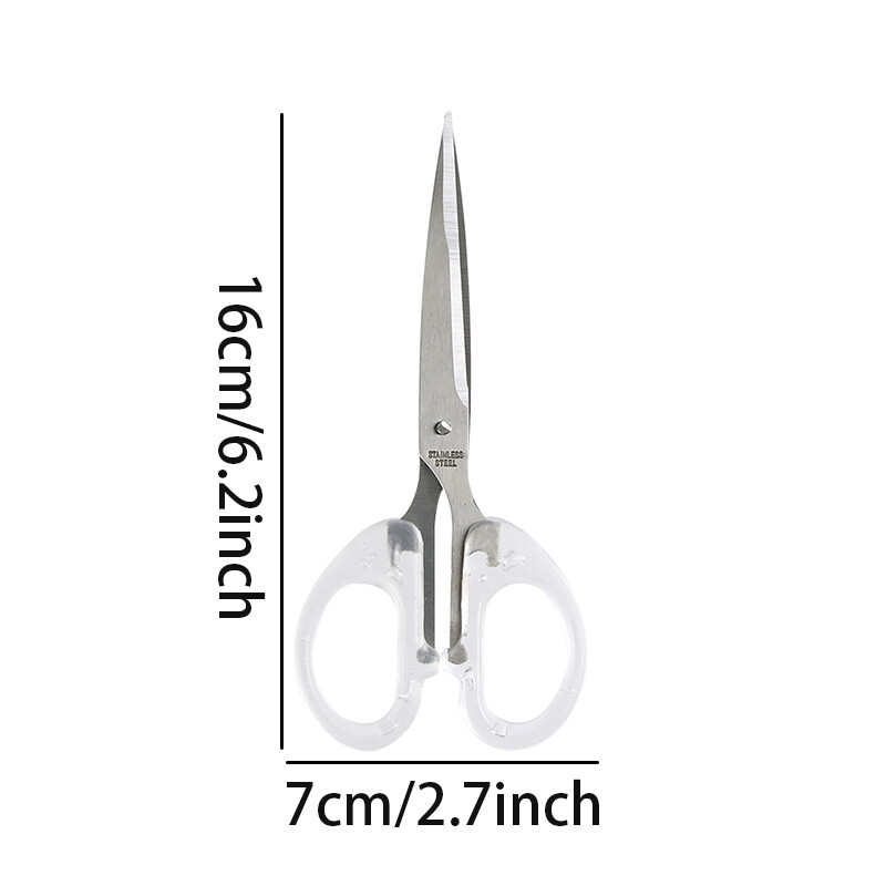 3 Specificații Ins Foarfece mate transparente Materiale creative pentru birou pentru studenți Cutter multifuncțional pentru hârtie