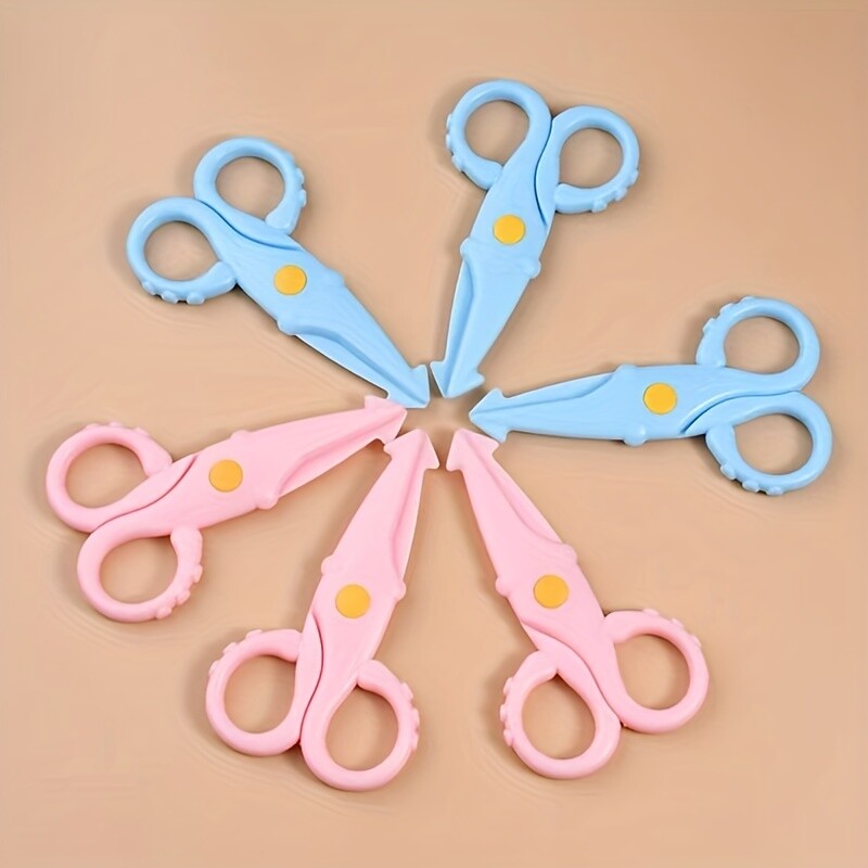 1/2gab jaukas kalmāru šķēres mini plastmasas šķēres studentu šķēres ar rokām grieztas papīra grieztas rakstāmpiederumi bērnu šķēres