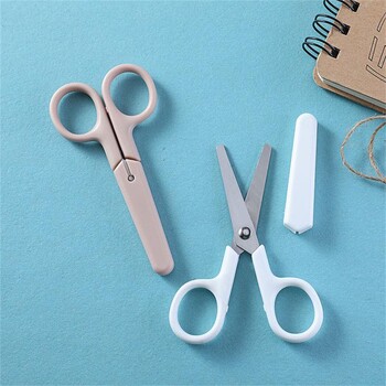 Simplicity Scissors Mini Creative Κορεάτικο λευκό μονόχρωμο ψαλίδι χαρτικής από ανοξείδωτο ατσάλι Μικρό υπέροχο φοιτητικό ψαλίδι