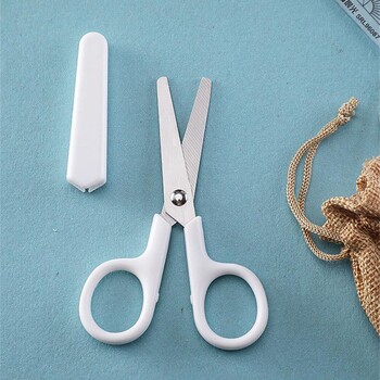 Simplicity Scissors Mini Creative Κορεάτικο λευκό μονόχρωμο ψαλίδι χαρτικής από ανοξείδωτο ατσάλι Μικρό υπέροχο φοιτητικό ψαλίδι