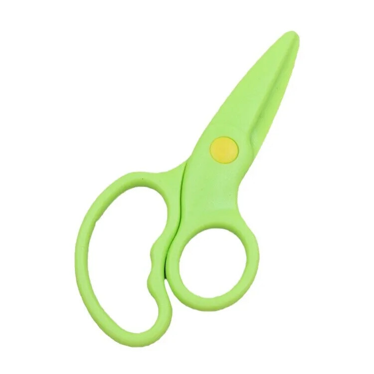 Bērnu drošības šķēres Pilnas plastmasas studentu papīra griešanas rokdarbi nekaitējot rokām lielapjoma vairumtirdzniecība no kontinentālās Ķīnas