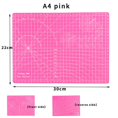 Covoraș de tăiat PVC A4 Tampă de tăiere laterală dublă pentru mese de tăiat mese de tăiat carduri Cuțit DIY Gravura Tabla de tăiat piele 123