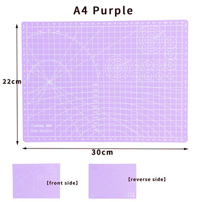 Covoraș de tăiat PVC A4 Tampă de tăiere laterală dublă pentru mese de tăiat mese de tăiat carduri Cuțit DIY Gravura Tabla de tăiat piele 123