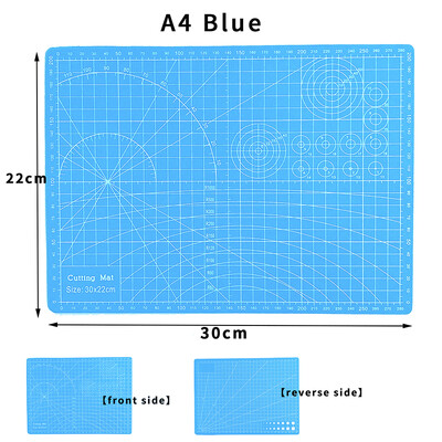 Covoraș de tăiat PVC A4 Tampă de tăiere laterală dublă pentru mese de tăiat mese de tăiat carduri Cuțit DIY Gravura Tabla de tăiat piele 123