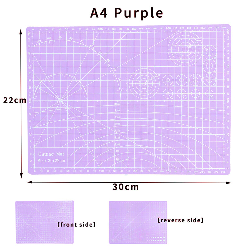 Covoraș de tăiat PVC A4 Tampă de tăiere laterală dublă pentru mese de tăiat mese de tăiat carduri Cuțit DIY Gravura Tabla de tăiat piele 123