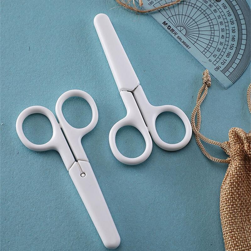 Simplicity Scissors Mini Creative Κορεάτικο λευκό μονόχρωμο ψαλίδι χαρτικής από ανοξείδωτο ατσάλι Μικρό υπέροχο φοιτητικό ψαλίδι