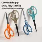 Melnas nerūsējošā tērauda šķēres studentu kancelejas piederumi šķēres mājsaimniecības daudzfunkcionālas biroja drēbnieku šķēres amatniecības piederumi