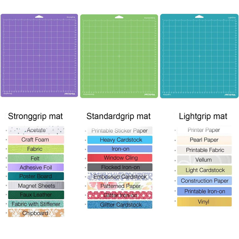 12x12 inča razne podloge za rezanje za Explore Air 2/Air/One/Maker 12x12 inča ljepljive podloge za rezanje Zamjenski dodaci