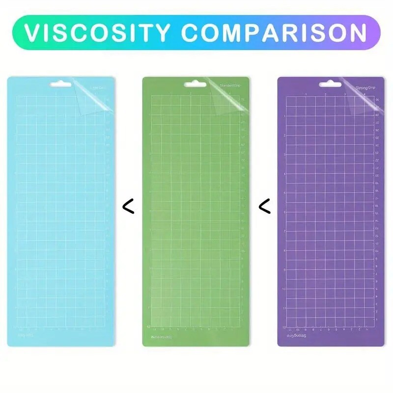 PVC lipnus pjovimo kilimėlio pagrindo plokštės įrankių padėklas, skirtas „Cricut Maker“ / „Maker3“ / „Explore 3“ / „Air 2“ / „One“ / „Pasidaryk pats“ mašinos spalvotas kilimėlis