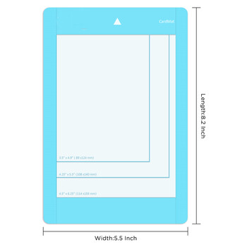 Χαλάκι κάρτας (4,5x6,25 ίντσες), Αυτοκόλλητο ανθεκτικό κολλώδες στρώμα κοπής για ένθετες κάρτες, ανταλλακτικά αξεσουάρ για Cricut Joy