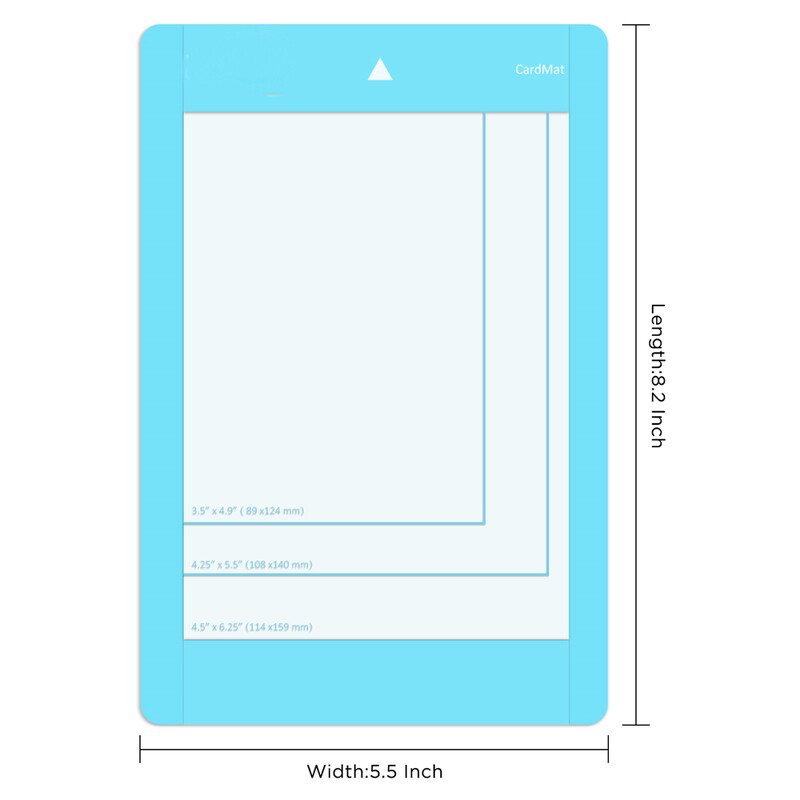 Podloga za kartice (4,5x6,25 inča), ljepljiva, izdržljiva, ljepljiva podloga za rezanje za umetanje kartica, zamjenski pribor za Cricut Joy