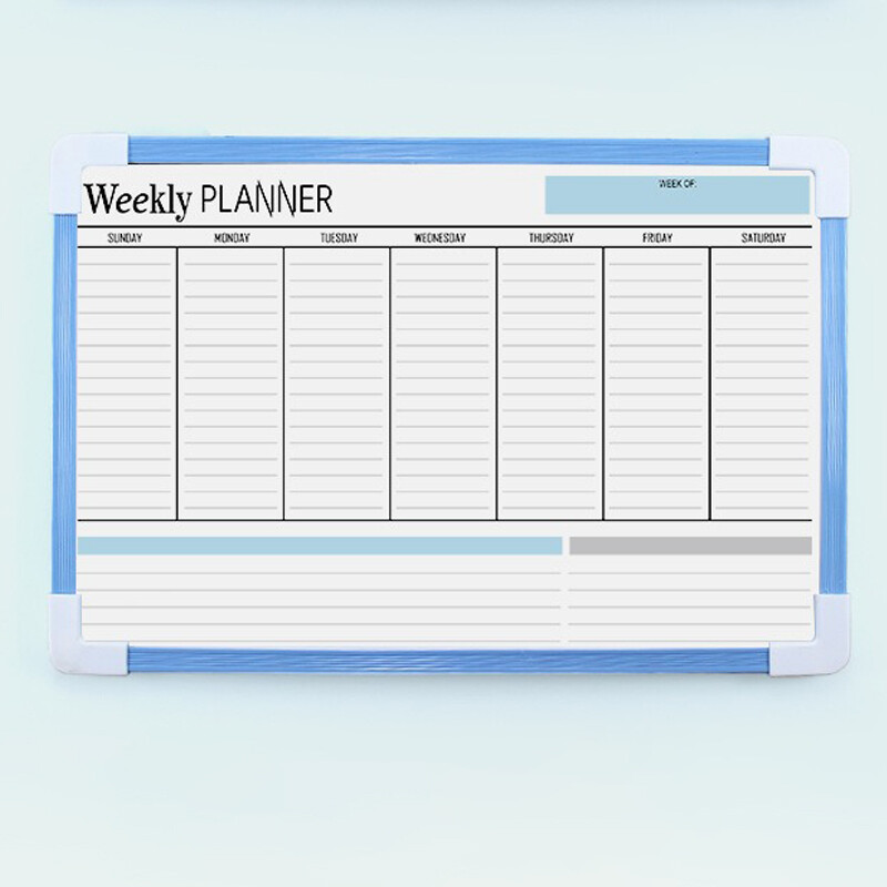 Tablă albă Scriere Ștergere magnetică Desen pentru copii Graffiti Notă de birou Față-verso Luare Ștergere uscată Tablou suspendat pentru mesaje