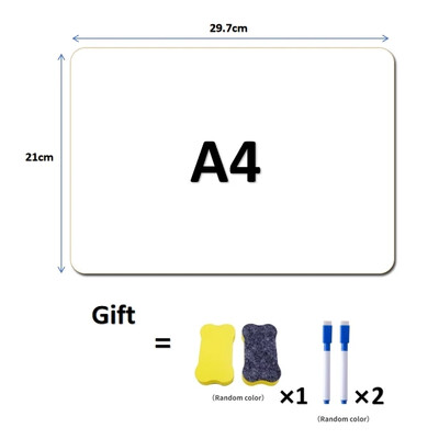 Kahepoolne minitahvel lastele, kaasaskantav õppetahvel alusega, tahvel koju ja kooli