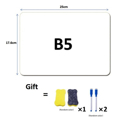 Μίνι Λευκός Πίνακας Διπλής Όψης για παιδιά, Φορητός Πίνακας διδασκαλίας με βάση, Πίνακας για το σπίτι και το σχολείο