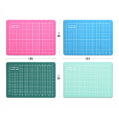 4 colorxiehaige 15*11 Двустранна PVC подложка за рязане A6 Многофункционални самовъзстановяващи се подложки за издръжлива хартия за рязане