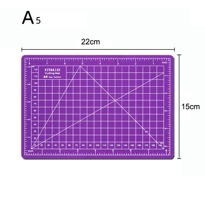 A5 griešanas paklājs Pašdziedinošs abpusējs, videi draudzīgs, izturīgs abpusējs galda paklājiņš, kas paredzēts šūšanai, stepēšanas mākslas projektiem