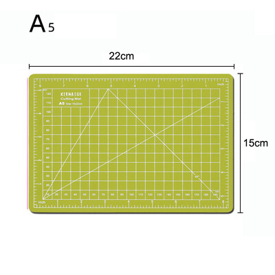 A5 griešanas paklājs Pašdziedinošs abpusējs, videi draudzīgs, izturīgs abpusējs galda paklājiņš, kas paredzēts šūšanai, stepēšanas mākslas projektiem