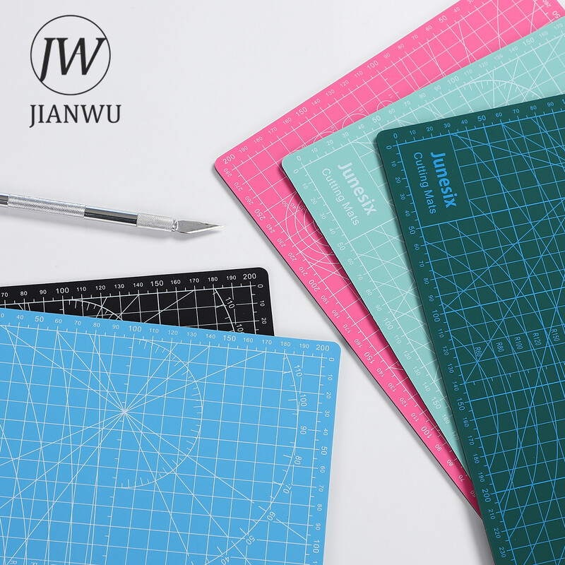 JIANWU 300*220mm manuāla galddatora griešanas dēlis Daudzfunkcionāls A4 griešanas paliktnis DIY mākslas gravēšanas rīks Piederumi Kancelejas piederumi