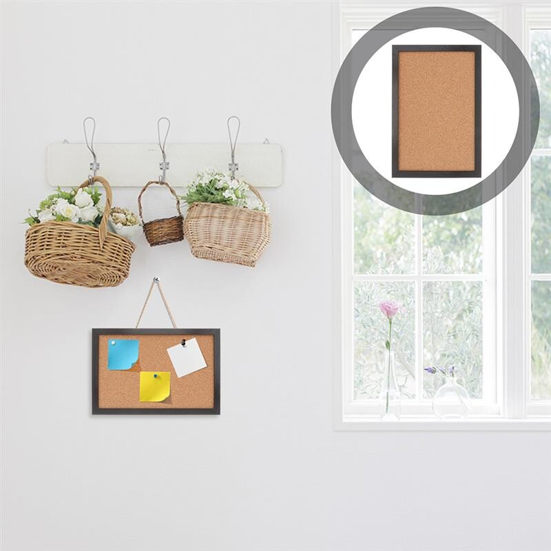 Vintage korgist puidust seinale riputatav teadetetahvel teadetetahvel raam Märkuste memotahvel kodukontori poe kooli jaoks foto taust