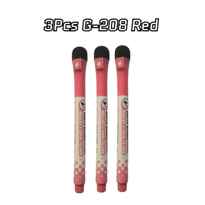 3 vnt G-208 magnetinės lentos žymekliai, mokykliniai reikmenys, gali būti naudojami grafiti, mokymui, susitikimams. Rašymą ranka lengva ištrinti