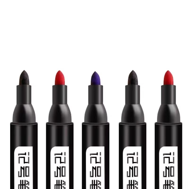 Set od 10 olovaka s crnim vrhom velikog vrha za neizbrisivo označavanje i bilješke