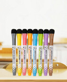 Gxin G-208 8 buc Set de markere ștergebile Culori Magnet Tablă albă Pixuri cu cerneală Resurse pentru profesori de școală Graffiti pentru copii Desen pentru copii