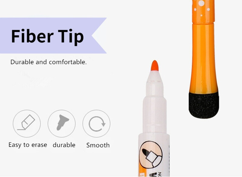 Gxin G-208 8 buc Set de markere ștergebile Culori Magnet Tablă albă Pixuri cu cerneală Resurse pentru profesori de școală Graffiti pentru copii Desen pentru copii