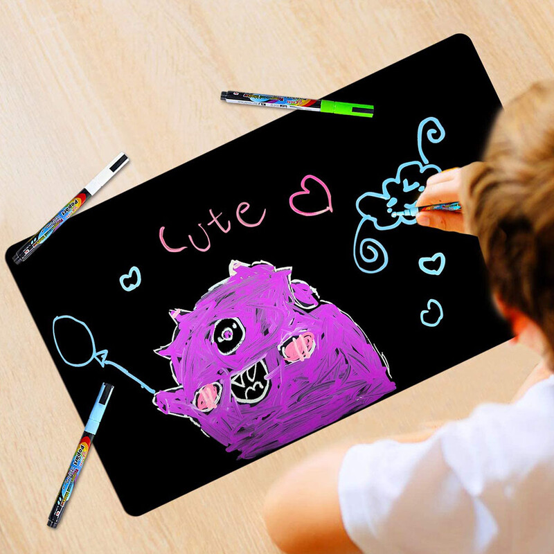 Šaldytuvo magnetas Vaikiška lenta Sauso ištrynimo magnetinė lenta šaldytuvui Guma Pp matinio paviršiaus lipdukų planavimo lenta