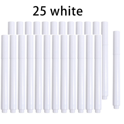 3-25Pcs/Set Bijelo/boje Tekuća kreda Izbrisivi marker za staklene prozore Elektronička ploča Marker za bijelu ploču