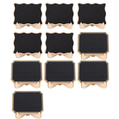 10/5/1Pack Mini tahvlid Korduvkasutatavad tahvlid Puidust tahvel pulmadeks sünnipäevapidudeks Teadetetahvlisildid Kaunistus