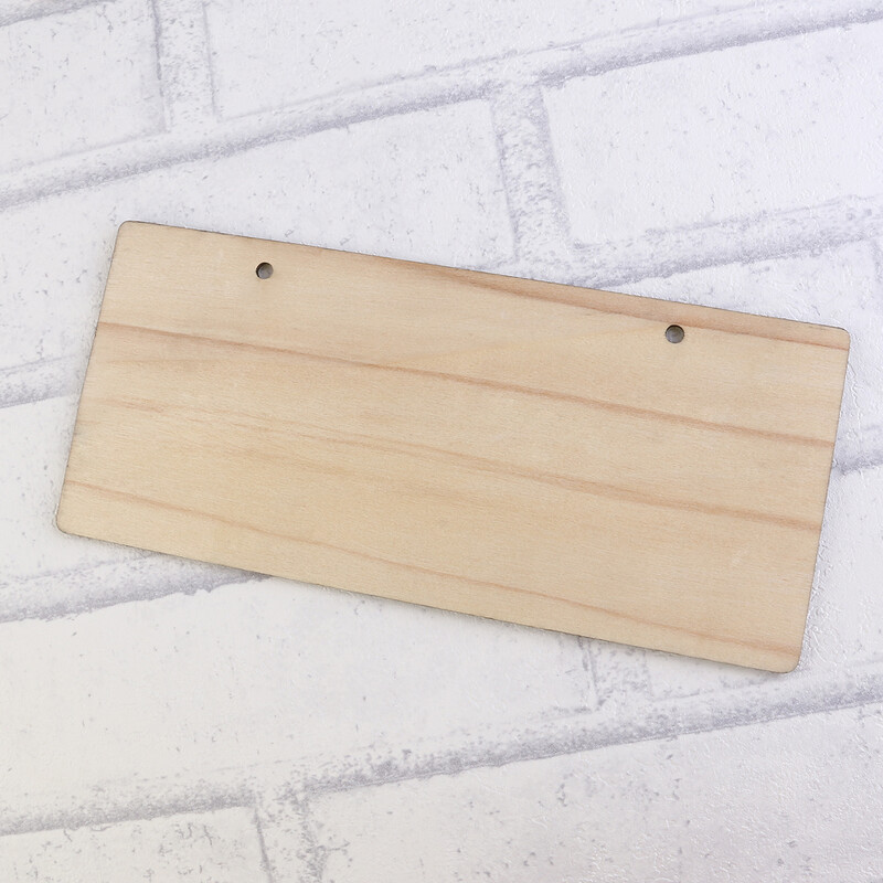 Viseća pravokutna drvena tabla s natpisima na tabli s kredom od 5 kom. Drvena viseća ploča s pločom za pisanje poruka