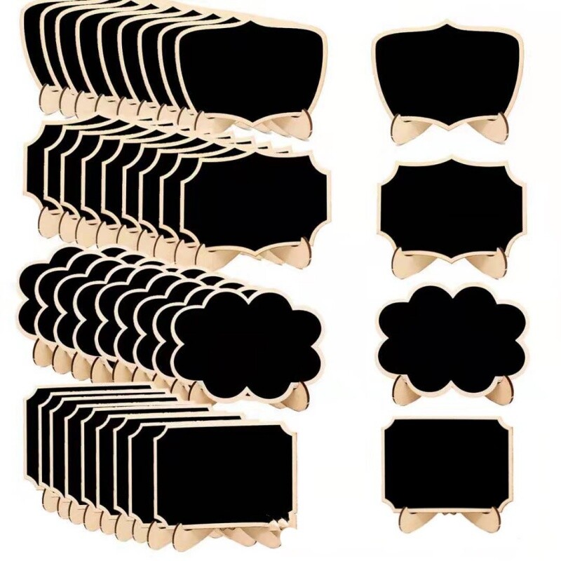 20 vnt. Mini nėrinių formos lentos su atrama pranešimų lentos iškabomis Stalas Vieta Kortelių ženklai namams Brthday Vestuvių vakarėliui