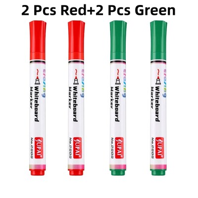 4 tk/komplekt Kustutatav magnetiline tahvelmarker, tahvelmarker, kriit, klaaskeraamika, kontoritarbed, koolikunsti marker, kirjatarbed