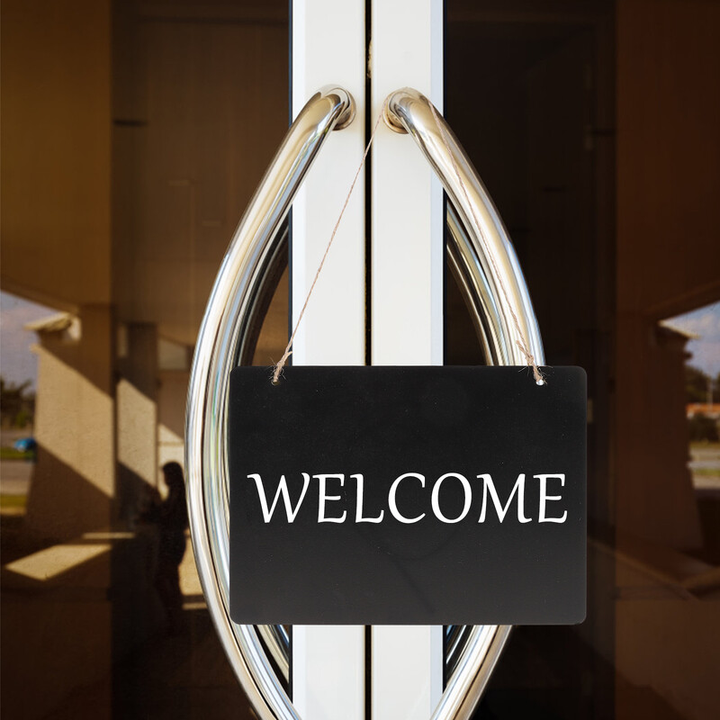 Skelbimų lentos etiketės Dvipusės lentos Vestuvių dekoro Ekranas Pakabinamas Ant sienos Daugkartinio naudojimo Medienos Nutrinamos Rašymo lentos