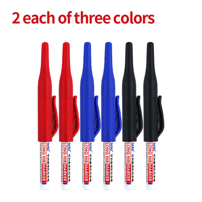 1/3/6 buc. 3 culori, 30 mm lungime, marcatori cu cap, construcție din lemn, gaură adâncă, pentru decorarea casei, stilou, multifuncțional, rezistent la apă