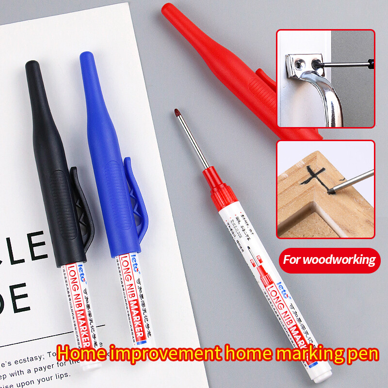 1/3/6 buc. 3 culori, 30 mm lungime, marcatori cu cap, construcție din lemn, gaură adâncă, pentru decorarea casei, stilou, multifuncțional, rezistent la apă