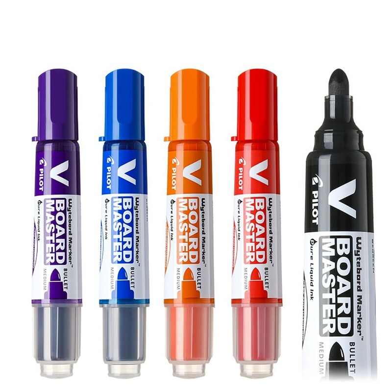 Marker șters 2,3 mm Marcator cu glonț Marker pilot pentru tablă albă Marker reîncărcat cu cerneală lichidă Pix Papetarie Rechizite școlare de birou